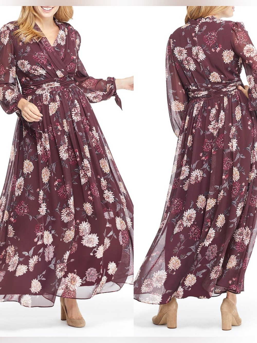 Gal Meets Glam | Georgia Floral Chiffon Maxi Dress